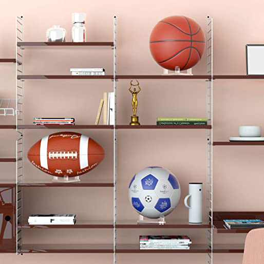 Acrylic Ball Stand Holds Footballs Acrylic Basketballs Volleyballs Soccer Balls Display Stand Holder