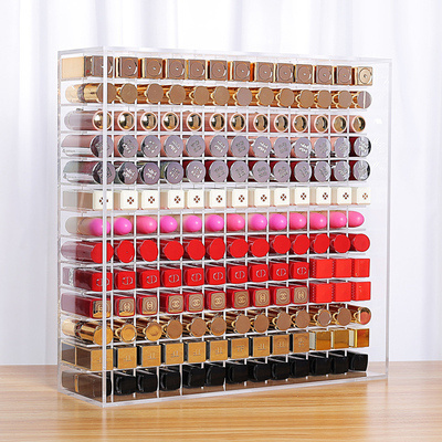 Acrylic Lipstick Organizer Clear Acrylic Lip Gloss Storage Holder Stand Perfect for Makeup Cosmetic Vanity