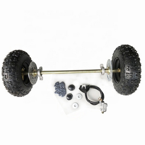 6 inch Rear Axle Suspension DIY Quad Bike GO KART KARTING UTV Buggy Beach Car Wheel Tires Brake Disc Rotors Sprocket 80CM ATV