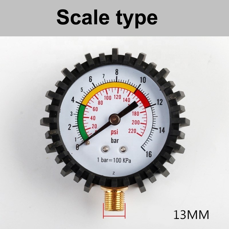 11-13mm High Accuracy 0-200PSI Digital Tyre Tire Air Pressure Gauge LCD Manometer Pressure Gauge Bus Truck Motorcycle Fast Check