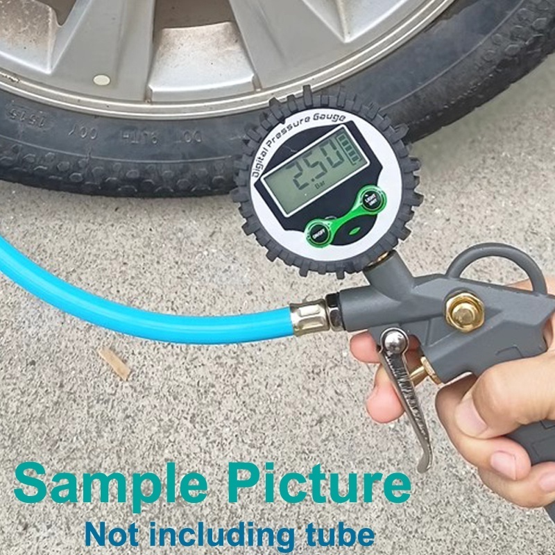 11-13mm High Accuracy 0-200PSI Digital Tyre Tire Air Pressure Gauge LCD Manometer Pressure Gauge Bus Truck Motorcycle Fast Check