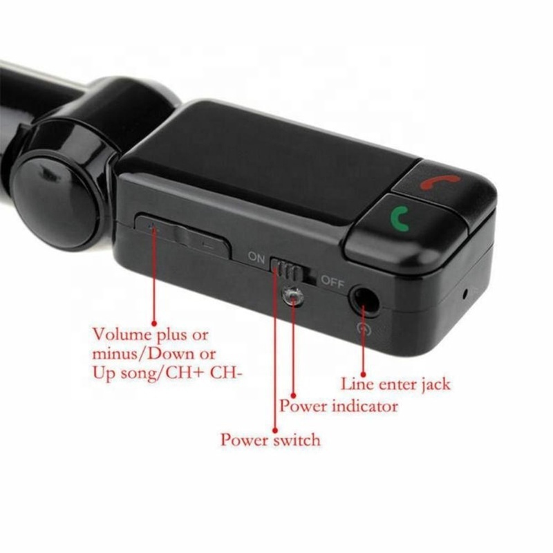 FM Modulator Car MP3 Player Handsfree Wireless Blueoth Kit Fm Transmitter Led Car Mp3 Player USB Charger Car Accessories Switch