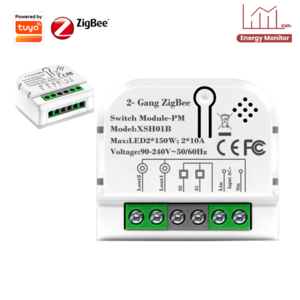 Energy Monitor 1/2 Gang Wifi Zigbee Tuya Alexa Smart Switch Controller Module Energy Power Metering Home Automotion System