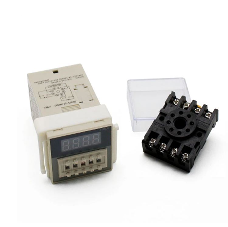 DH48S-2Z DH48S 0.01s-99H99M 110V 220V 12V 24V Digital Programmable Time Relay Switch Timer On Delay 8 Pins SPDT 2 Group Contacts