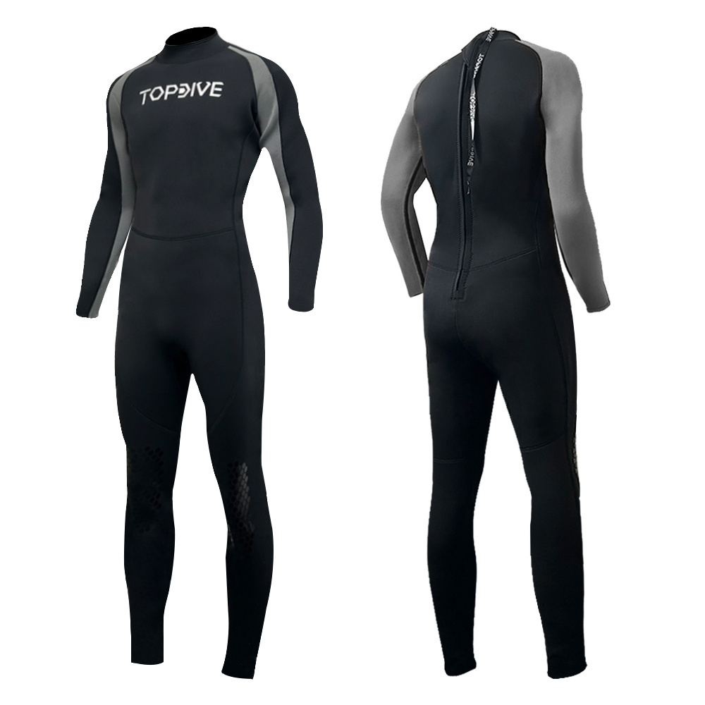 OEM High Quality Wetsuits Long Sleeve Back Zipper Neoprene Freediving Snorkeling Diving Surfing Suit 3mm Men Wetsuit