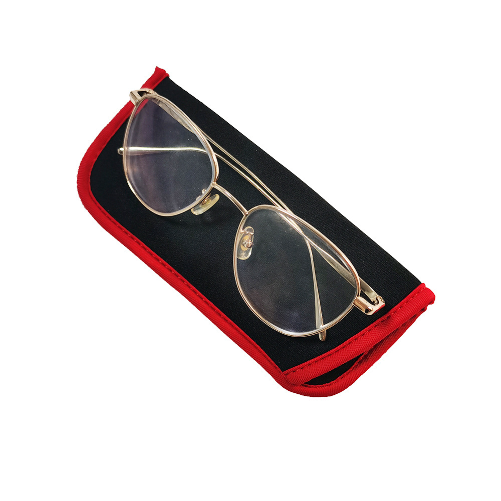 Neoprene Glasses Pouch Slim Soft Eyeglasses Bag Spectacles Sleeve Portable Cloth Eyewear Case Sunglasses Case