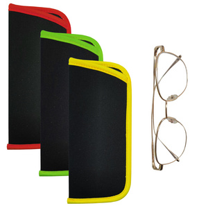 Neoprene Glasses Pouch Slim Soft Eyeglasses Bag Spectacles Sleeve Portable Cloth Eyewear Case Sunglasses Case