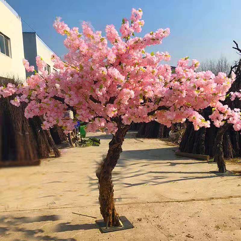 Pink Artificial Cherry Blossom Tree Customized Size Cherry Blossom Sakura Large Outdoor Indoor Decoration Wedding Centerpieces