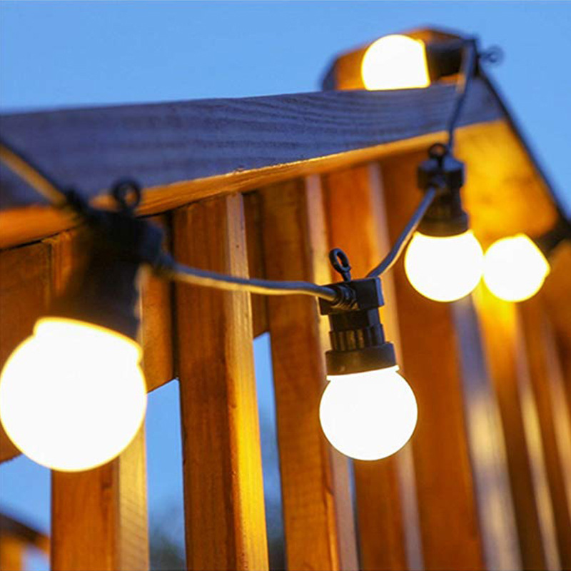 Glowing Decorative String Light G50 Blub Indoor Outdoor Patio Light Outside Hanging Lights for Backyard Party