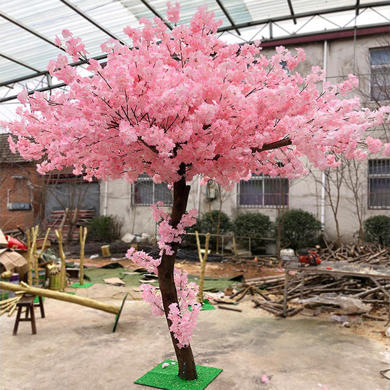 Pink Artificial Cherry Blossom Tree Customized Size Cherry Blossom Sakura Large Outdoor Indoor Decoration Wedding Centerpieces