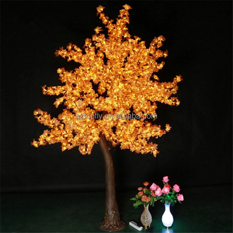 3.5M Warm White Lighted Outdoor Artificial LED Maple Tree Light for Garden