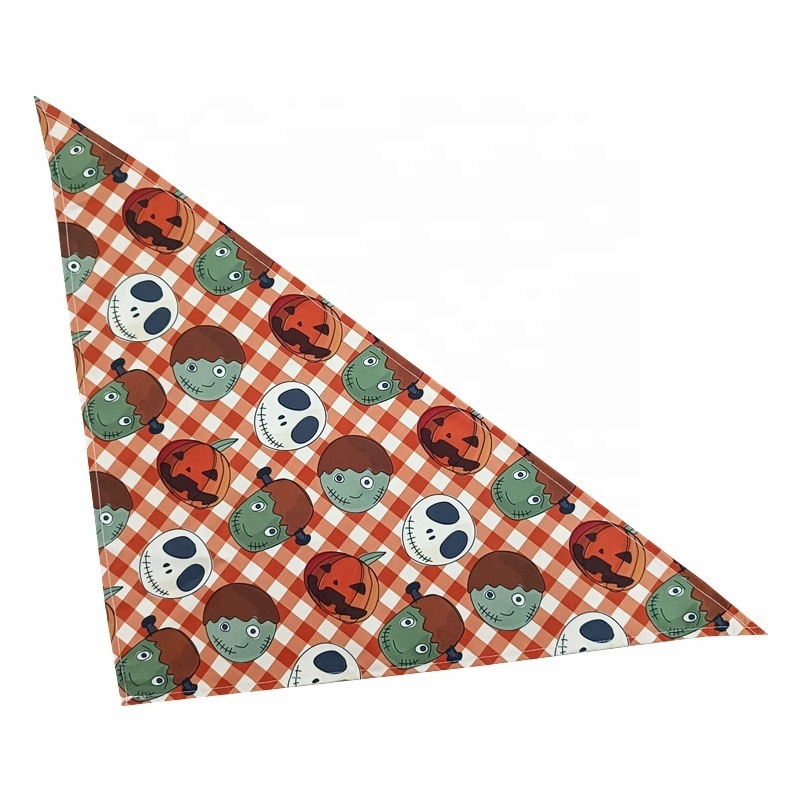 Custom Logo Dog Bandana Christmas Halloween Thanksgiving Bandana Blank Custom Dog Bandana