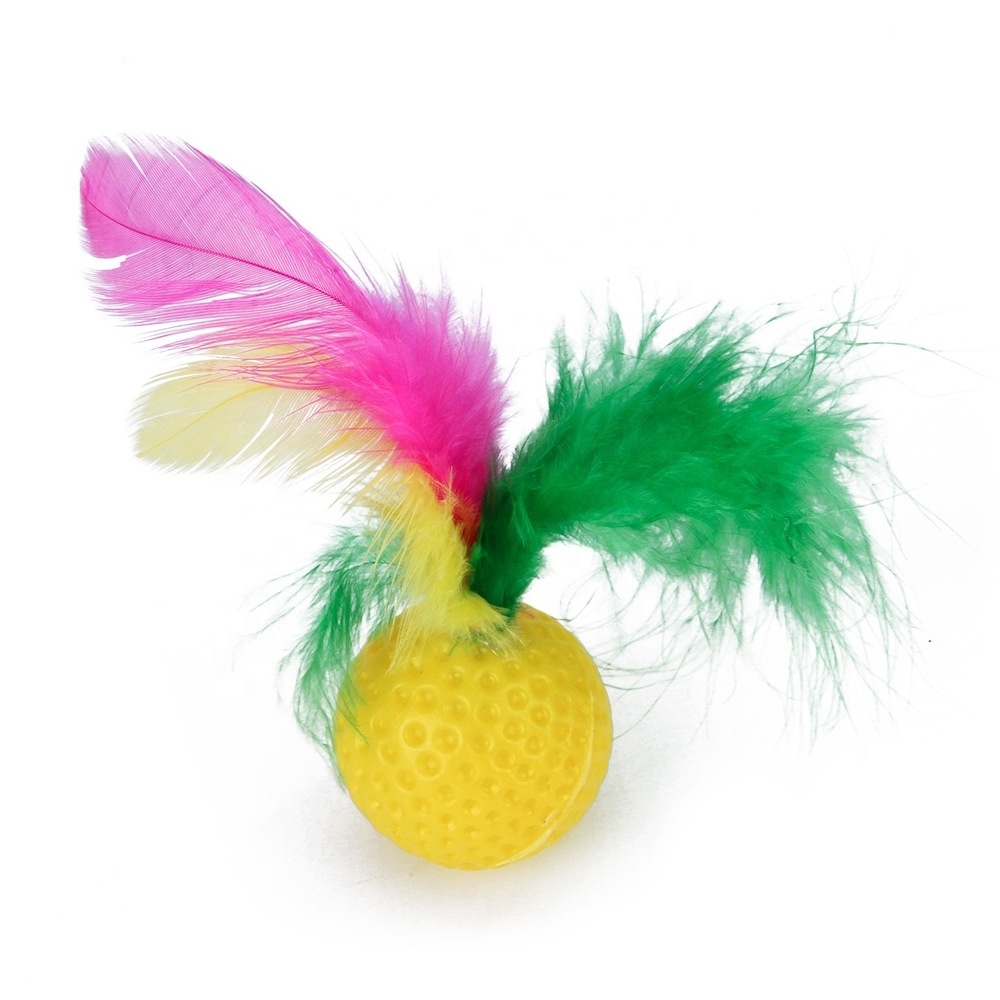 Wholesale Custom OEM Bulk  variety Pack Catnip Feather Sisal ball cat toys 21-pack