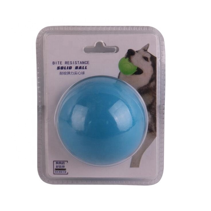 Pet toy ball chewing teeth cleaning teeth bite resistant cat toy chewing solid elastic dog toy ball