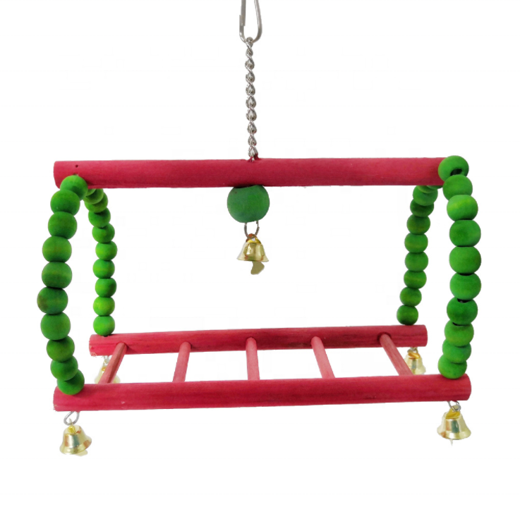 Wooden Hen Swing Christmas Stand Perch Swing toys for Chickens Bird Parrot Used in the Coop