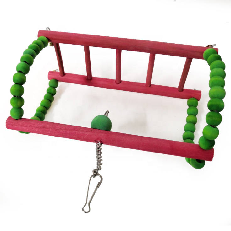 Wooden Hen Swing Christmas Stand Perch Swing toys for Chickens Bird Parrot Used in the Coop