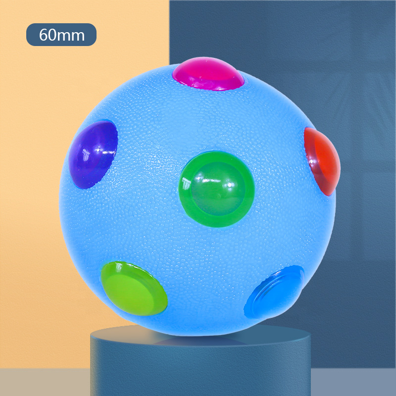 Glowing Pet Toy LED Dog Flashing Elastic Ball Molar Ball Pet Color Light Ball Interactive Toys For Puppy Cats Dog