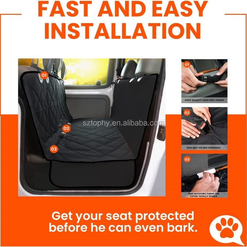 Convertible Dog Car Seat 600D Oxford Trunk Cargo Liner  Car SUV Seat Cover Waterproof Floor Mat for Dogs Cats Accessories