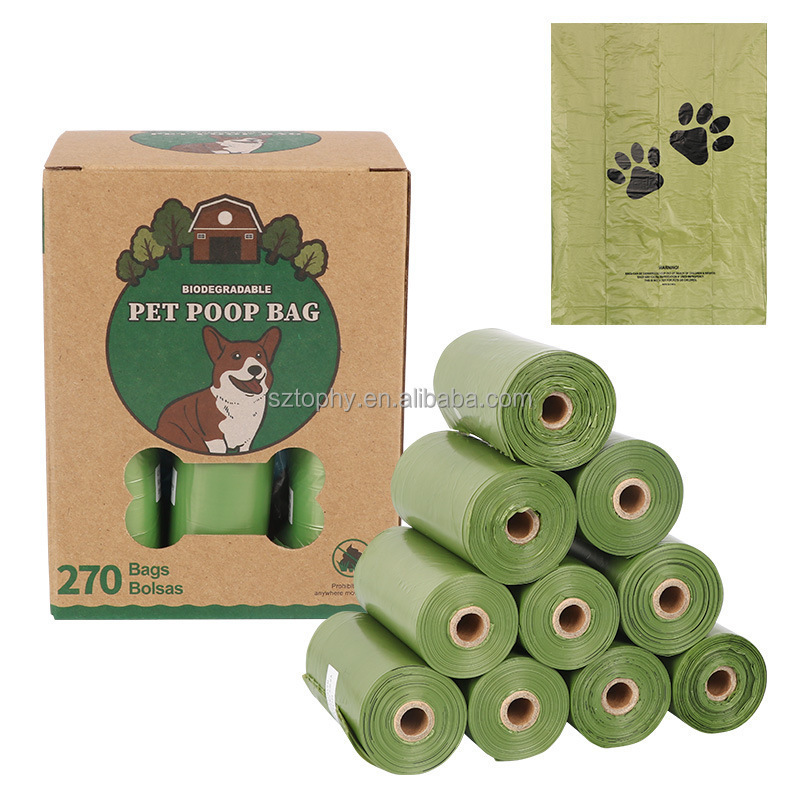 Pet Supplies Lavender Scented Dog Waste Bags for All Dogs, Leak Proof and Strong Dog Poop Bags with Dispenser Clips