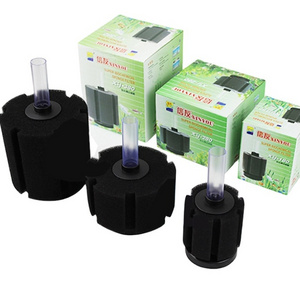 Fish Tank Aquarium Efficient Sponge Filter Aquarium Mini Cylinder Soft Biochemical Sponge Filter.