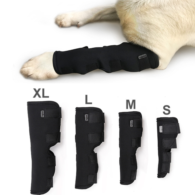 Dog Canine Leg Wrap Protects Wounds Keeps Dogs From Licking and Chewing Wound Pet Knee Sleeve Brace.