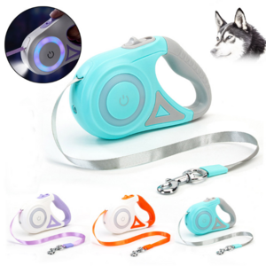 Retractable Dog Leash With Led Flashlight 5m Pet Leash Rope For Small Medium dog