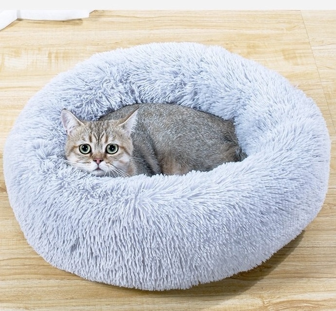 Round cat pet bed plush pet bed winter autumn warm cat house