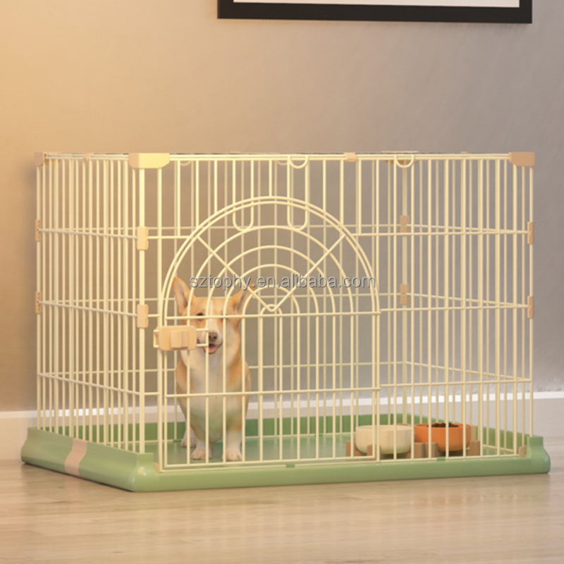 Folding Dog Kennels and Metal Wire Crates Dog Crates for Large Dogs Pet Animal Segregation Cage Crate with Tray