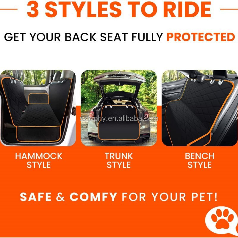 Convertible Dog Car Seat 600D Oxford Trunk Cargo Liner  Car SUV Seat Cover Waterproof Floor Mat for Dogs Cats Accessories