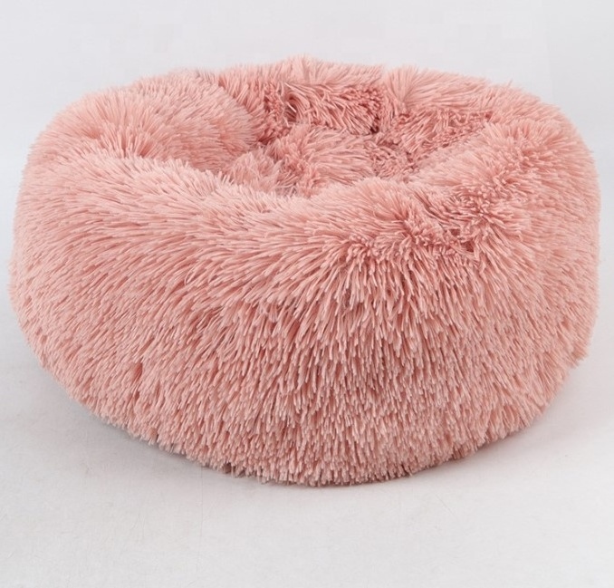 Round cat pet bed plush pet bed winter autumn warm cat house