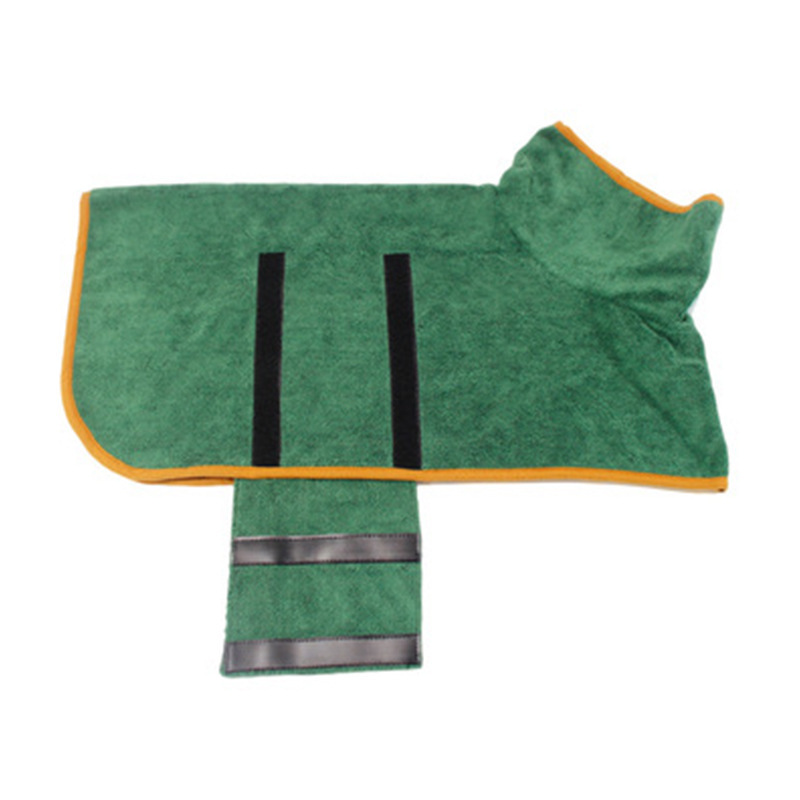 Pet bath towel Absorbent robe wrapped to dry cat bath towel