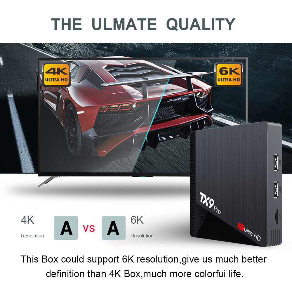 Topleo android tv box TX9 pro Allwinner H313 Android 10.0 Set Top Box Smart tx9 pro 6k box android tv