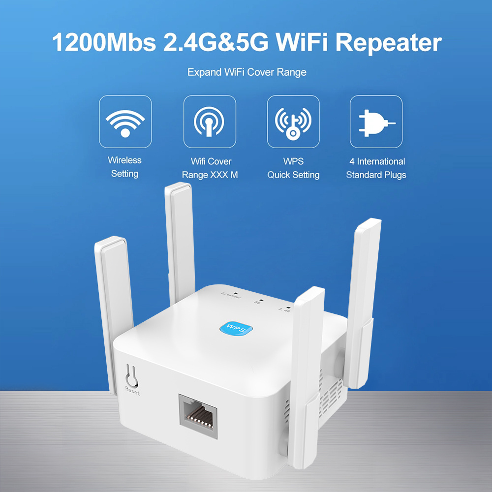 Topleo Wifi Repeater 1200Mbps Network router wireless Signal Booster repeater Rf Booster Amplifier long range wifi extender