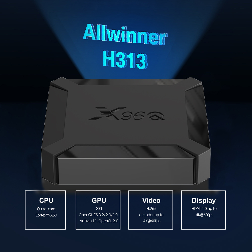 Hot sale Topleo X96Q 2.4G wifi 2GB RAM 16GB ROM Allwinner H313 4K super new smart android tv box