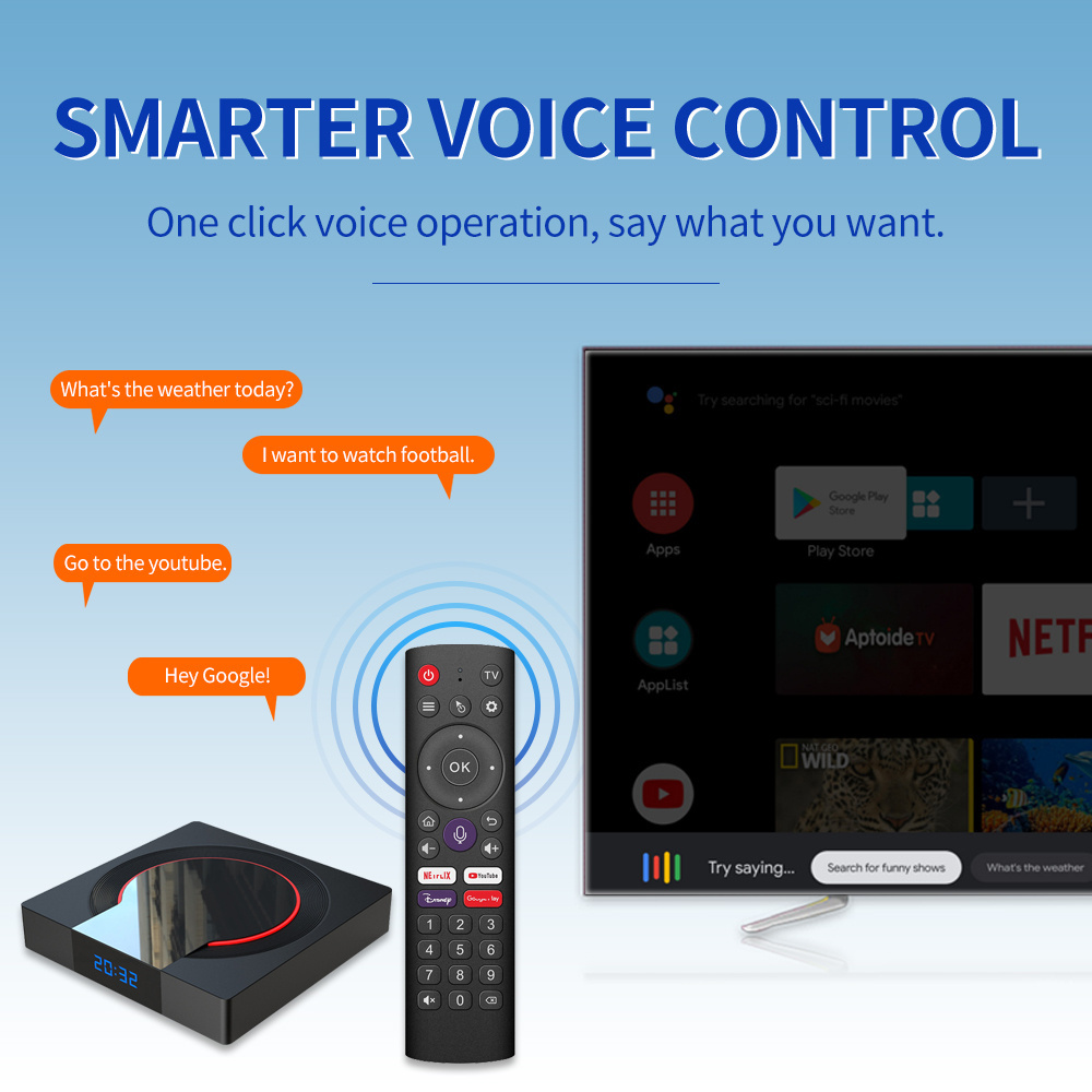 World max international best custom internet digital tv converter ott 4k smart android tv box