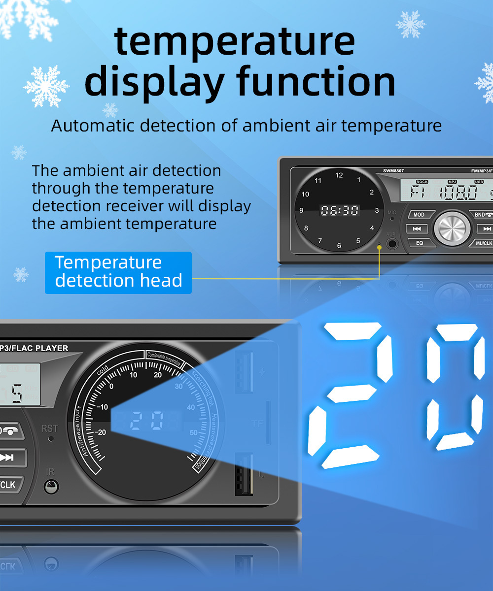 New BT Car Radio MP3 Player with Steering Wheel Control Remote Support FM / USB / SD / AUX car radio