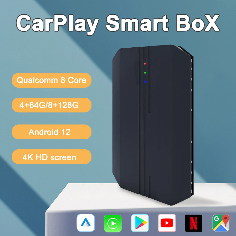 Wired CarPlay To Wireless Carplay Adapter Car AI Box  Android Auto Multimedia Car Play TV Box