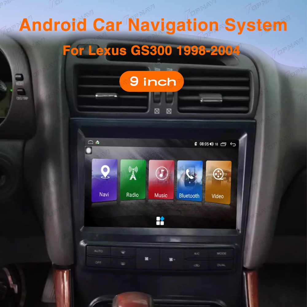 9 Inch OEM Car Radio Video Player For Lexus GS300 1998 1999 2003 2004 Android Auto Stereo GPS Music Player