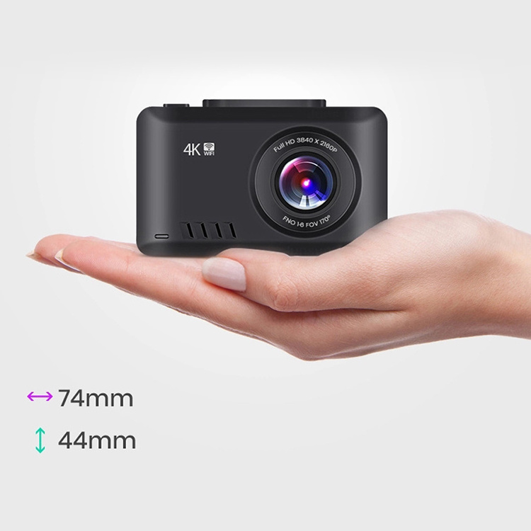 4K Ultra HD WiFi Car Dash Cam 2160P 60fps  Dvr with 1080P Sony Sensor Rear Camera Night Vision GPS Dual Lens Dashcam