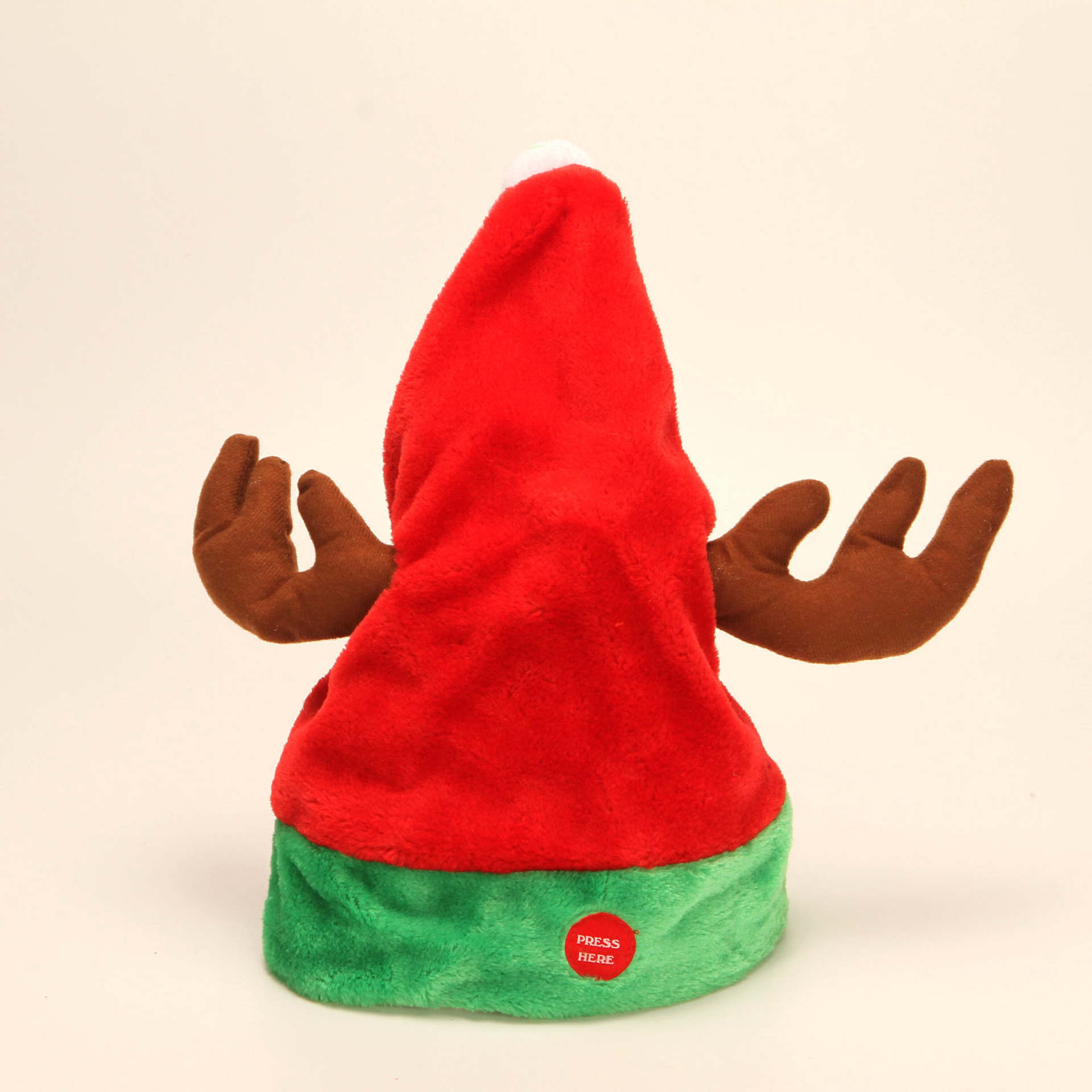 Wholesale electric plush Christmas hat Christmas decorations singing and dancing Santa Claus elk hats