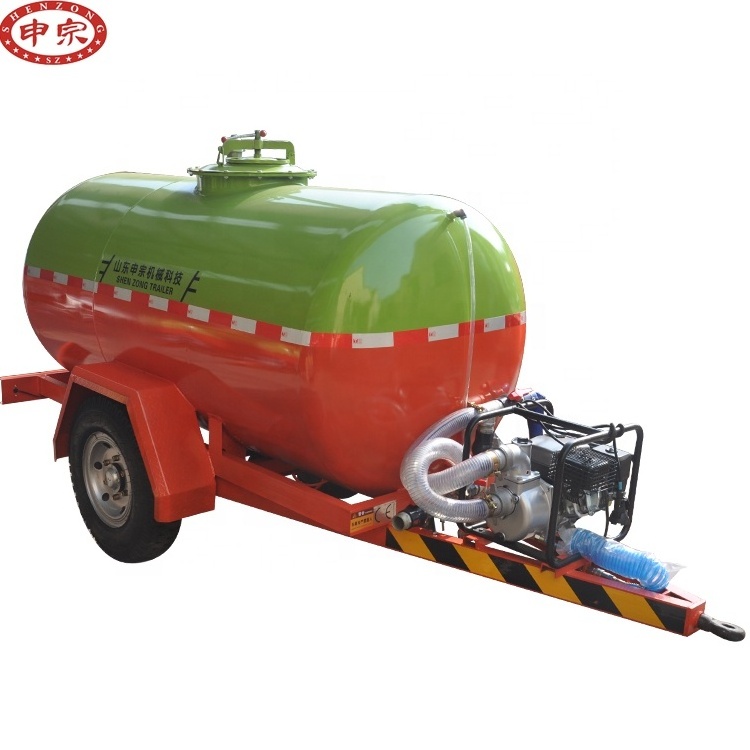 Manufacturer ISO diesel oil fuel tank trailer / water tanker for tractor