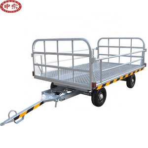 small airport luggage platform trailer