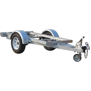 1.5ton steel trailer galvanized finish frame chassis for transportation