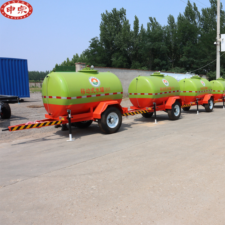 Manufacturer ISO diesel oil fuel tank trailer / water tanker for tractor