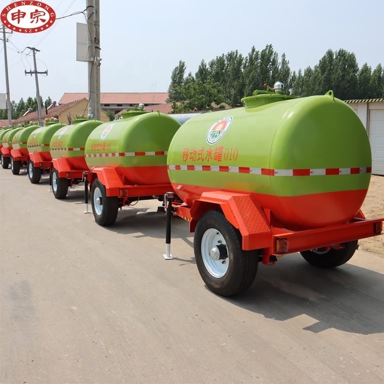 Manufacturer ISO diesel oil fuel tank trailer / water tanker for tractor