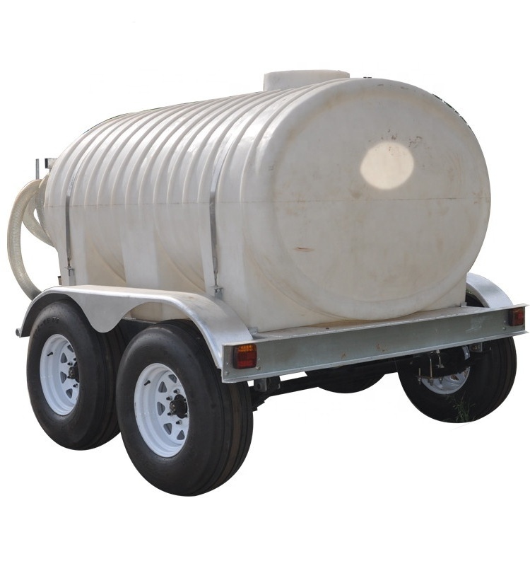 Cheaper price tractor tow 3000L PVC water tanker trailer