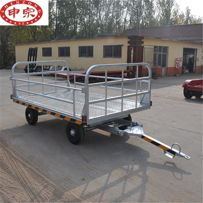 small airport luggage platform trailer