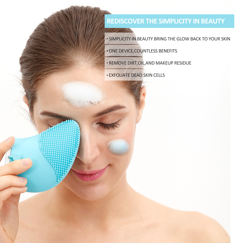 Silicone Facial Brush Cleanser Massager New Soft Waterproof Face Wash Machine brosse electrique visage silicone