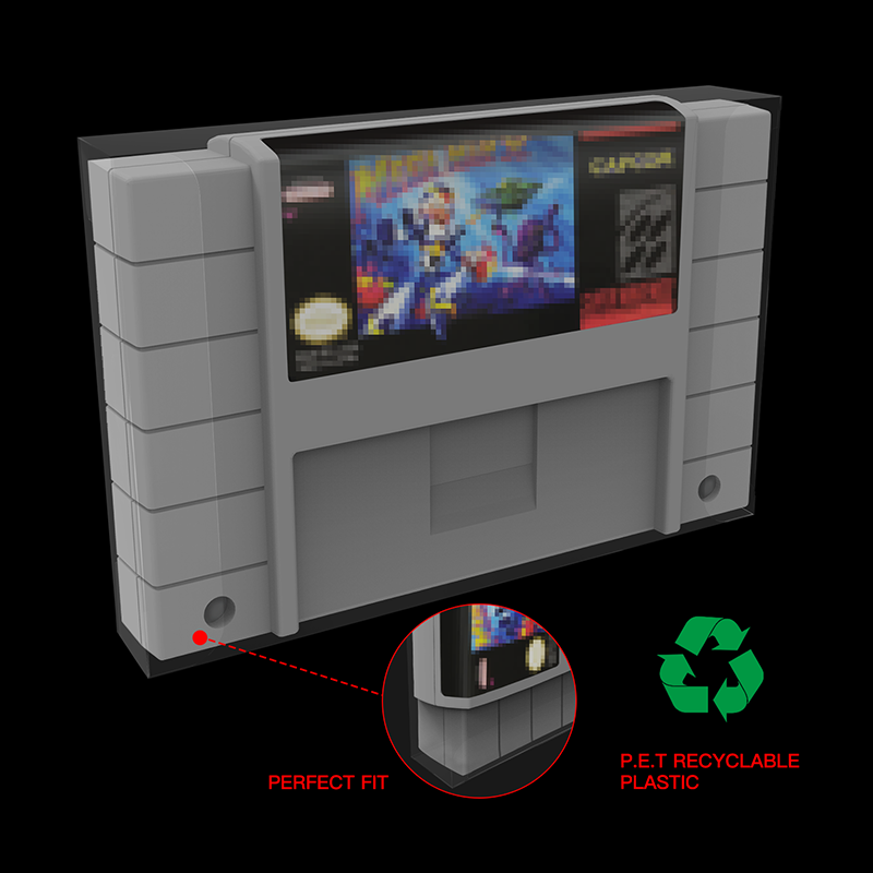 Game Accessories Cart Cartridge Protector Box for Super Nintendo Entertainment System SNES US Version