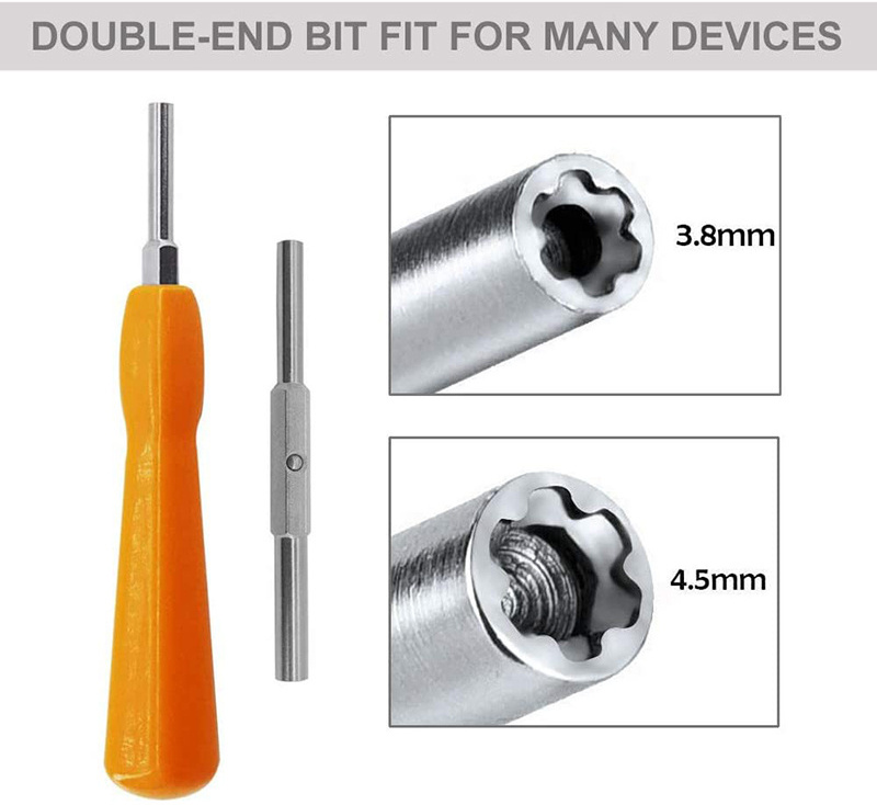 3.8mm 4.5mm Security Bit Screwdriver Open Kit Tool Accessories for Nintendo NES, SNES, N64, GB Game Console  Cartridge  Case